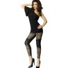 CHILIROSE - CR 3390 LEGGINS BLACK  LEOPARD S/M