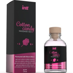 INTT MASSAGE  ORAL SEX - GEL DE MASAJE CON SABOR A ALGODÓN DE AZUCAR Y EFECTO CALOR