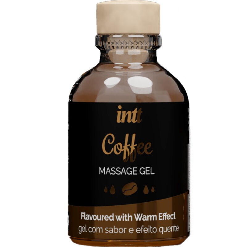 INTT MASSAGE  ORAL SEX - GEL DE MASAJE SABOR A CAFÉ EFECTO CALOR