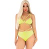 LEG AVENUE - TOP  BRAGAS CON TIRANTES AMARILLO