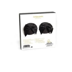 BIJOUX INDISCRETS - BURLESQUE SHINY NIPPLE COVERS WITH BOW