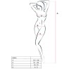 PASSION - WOMAN BS034 BODYSTOCKING BLANCO TALLA UNICA