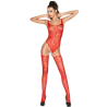 PASSION - WOMAN BS034 BODYSTOCKING ROJO TALLA UNICA