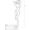 PASSION - WOMAN BS036 BODYSTOCKING NEGRO TALLA UNICA