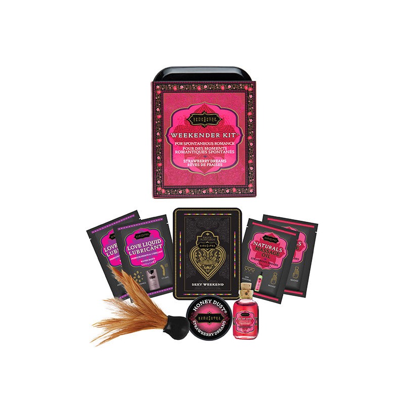 KAMASUTRA - WEEKENDER TIN KIT STRAWBERRY DREAMS FRESA