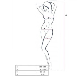 PASSION - WOMAN BS051 BODYSTOCKING BLANCO