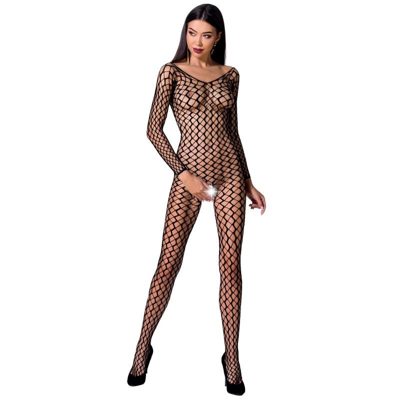 PASSION - WOMAN BS068 BODYSTOCKING ROJO TALLA UNICA