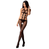 PASSION - WOMAN BS084 BODYSTOCKING NEGRO TALLA UNICA