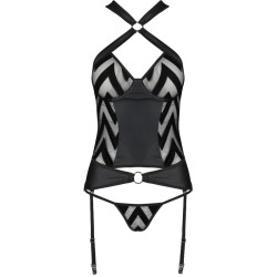 PASSION - HIMA CORSET CUERO ECOLOGICO L/XL