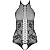 PASSION - BS094 BODYSTOCKING NEGRO TALLA UNICA