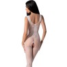 PASSION - BS098 BODYSTOCKING NEGRO TALLA UNICA