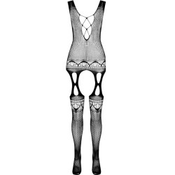 PASSION - BS099 BODYSTOCKING BLANCO TALLA UNICA