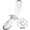 SATISFYER - DOUBLE CRYSTAL DILDO AZUL