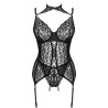 LIVCO CORSETTI FASHION - GIELLANDRA FOR THE SENSES COLLECTION CORSET + PANTY NEGRO