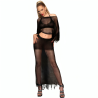 CHILIROSE - CR 4666 TOP  FALDA NEGRO S/M