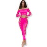 CHILIROSE - CR 4632 TOP  PANT FUCHSIA S/L