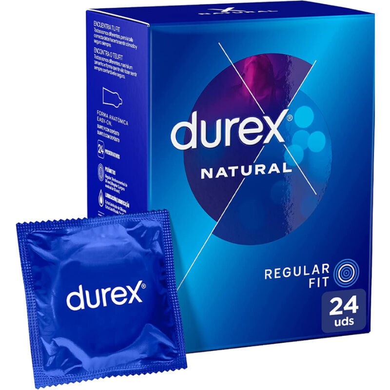 DUREX - PRESERVATIVOS NATURAL 24 UNIDADES