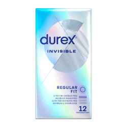 DUREX - PRESERVATIVOS INVISIBLE ULTRA FINO 12 UNIDADES