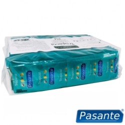 PASANTE - TROPICAL MANGO PINEAPPLE AND COCONUT FLAVOURED CONDOMS 53 MM 144 UNITS (BAG)
