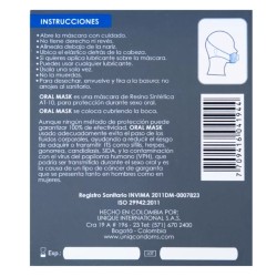 UNIQ - ORAL MASK PRESERVATIVOS SIN LATEX 3 UNIDADES