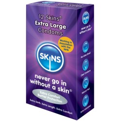 SKINS - PRESERVATIVO XXL 12...