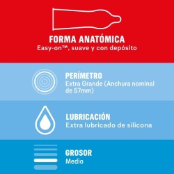 DUREX - PRESERVATIVOS SENSITIVO EXTRA LARGO XL 10 UNIDADES