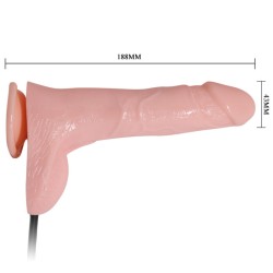 BAILE - INFLATABLE REALISTIC DILDO II WITH SUCTION CUP 15 CM