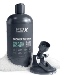 PDX PLUS - MASTURBADOR STROKER DISEÑO DISCRETO DE BOTE CHAMPU MILK ME HONEY