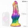 EPIC - IRIS DILDO WITH RAINBOW TESTICLES OF PLEASURE