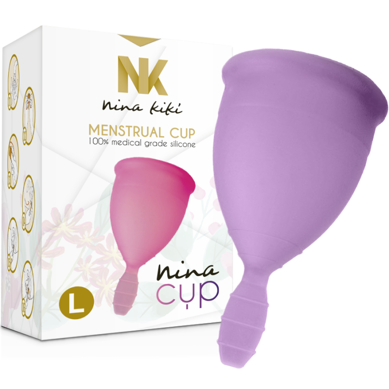 NINA KIKÍ - COPA MENSTRUAL LILA - TALLA L