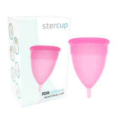 STERCUP - COPA MENSTRUAL FDA SILICONA ROSA - TALLA L