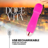 DOLCE VITA - VIBRADOR RECARGABLE THREE ROSA 7 VELOCIDADES