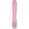 SATISFYER - TRIPLE LOVER MASAJEADOR VIBRADOR RABBIT ROSA