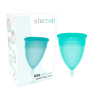 STERCUP - COPA MENSTRUAL FDA SILICONA AQUAMARINA - TALLA S