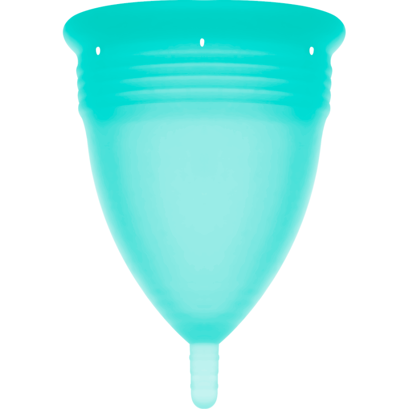 STERCUP - COPA MENSTRUAL FDA SILICONA AQUAMARINA - TALLA S