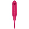 SATISFYER TWIRLING PRO ESTIMULADOR Y VIBRADOR - ROJO