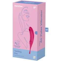 SATISFYER TWIRLING PRO ESTIMULADOR Y VIBRADOR - ROJO