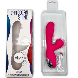 ALIVE - CARIBBEAN SHINE VIBRADOR  SUCCIONADOR FUCSIA