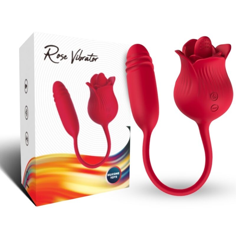 ARMONY - ROSELIP ESTIMULADOR CLITORIS CON LENGUA 10 MODOS  VIBRADOR ROJO