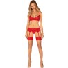 OBSESSIVE - INGRIDIA SET TRES PIEZAS ROJO XL/XXL