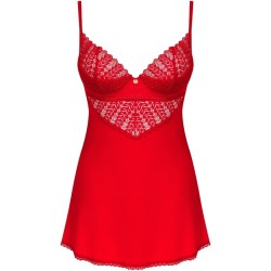 OBSESSIVE - INGRIDIA CHEMISE  TANGA ROJO M/L