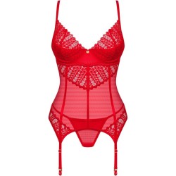 OBSESSIVE - INGRIDIA CORSET  TANGA ROJO M/L