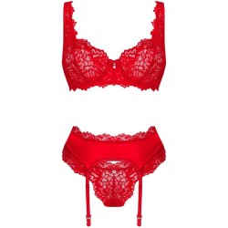 OBSESSIVE - AMOR CHERRIS SET 3 PIEZAS S/M