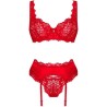 OBSESSIVE - AMOR CHERRIS SET 3 PIEZAS S/M