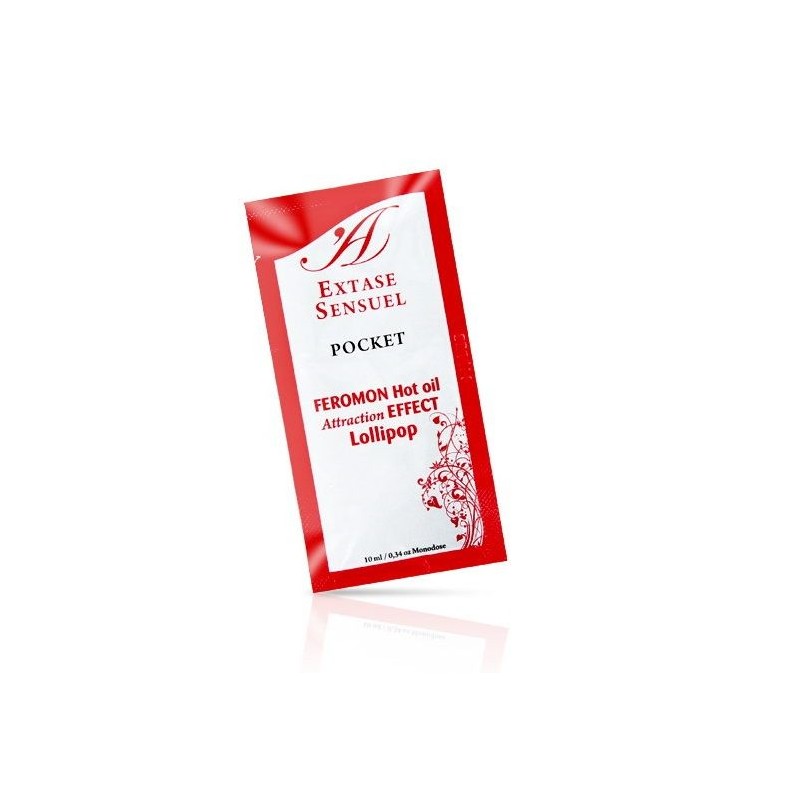 EXTASE SENSUAL - MASSAGE OIL WITH HEAT EFFECT PHEROMONES LOLLIPOP 10 ML