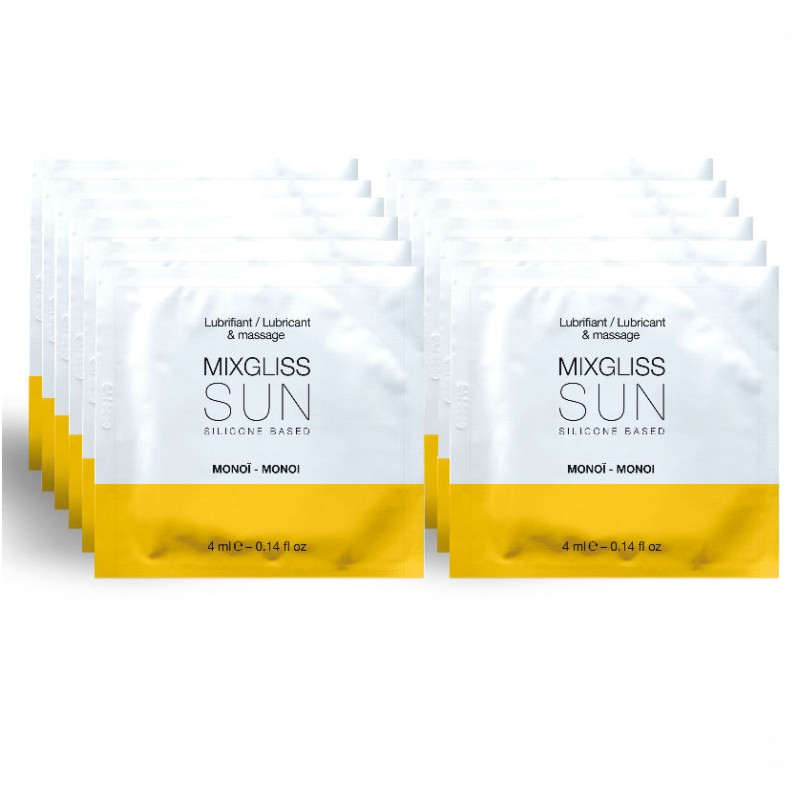 MIXGLISS - SILICONE BASED LUBRICANT AROMA MONOI 12 SINGLE DOSE 4ML