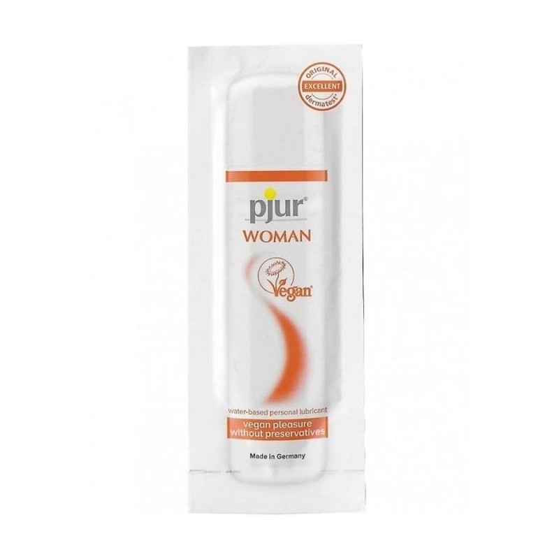 PJUR - WOMAN VEGAN LUBRICANTE BASE AGUA 2 ML