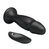 MR PLAY - PLUG ANAL CON VIBRACION NEGRO CONTROL REMOTO