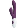 PRETTY LOVE - BUTTERFLY KISS VIBRADOR RABBIT  ESTIMULADOR PUNTO G MORADO