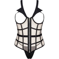 LIVCO CORSETTI FASHION - LAURA LC 20215 CORSET + TANGA S/M